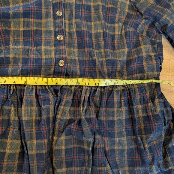 Joanie Plaid Button-Up Corduroy Dress - Picture 6 of 8
